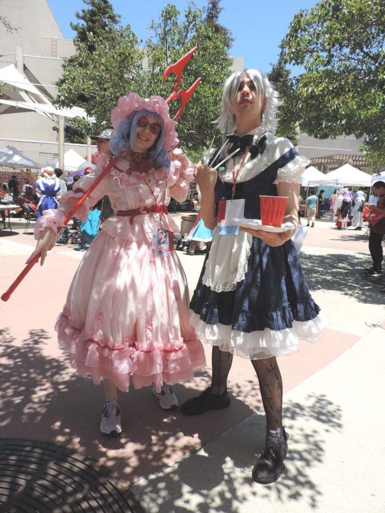 Remilia and Sakuya, TouhouFest convention, Torrance Cultural Arts Center, Sunday