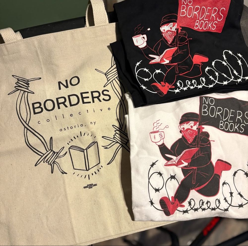 no borders tote bag
no borders shirts in black and white