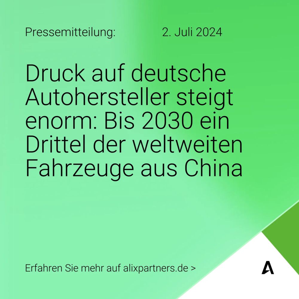 Druck auf deutsche Autohersteller steigt enorm: Bis 2030 ein Drittel der weltweiten Fahrzeuge aus China