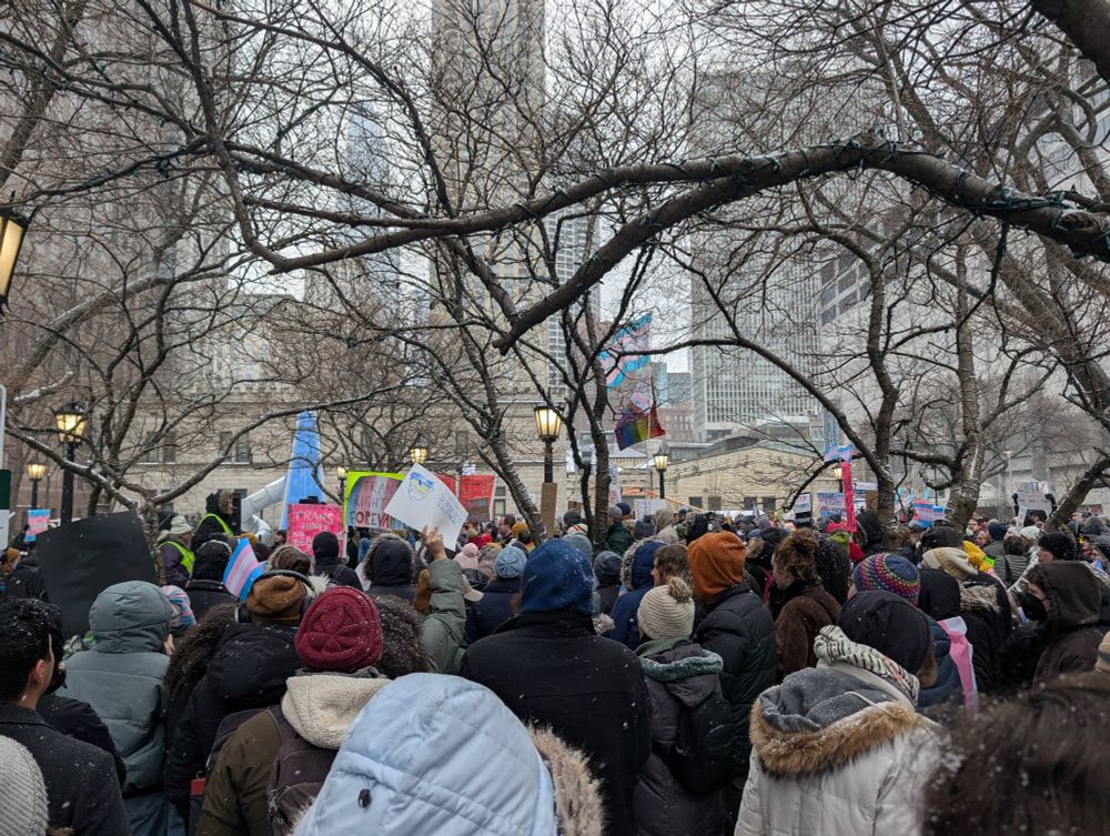 crowded protest 