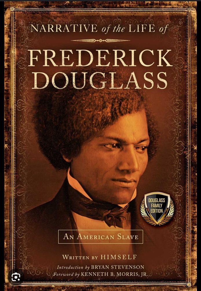 Book cover for Frederick Douglass’ memoir
