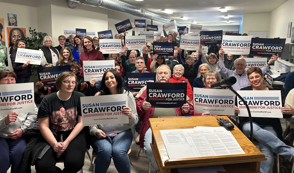 Crowd with Susan Crawford