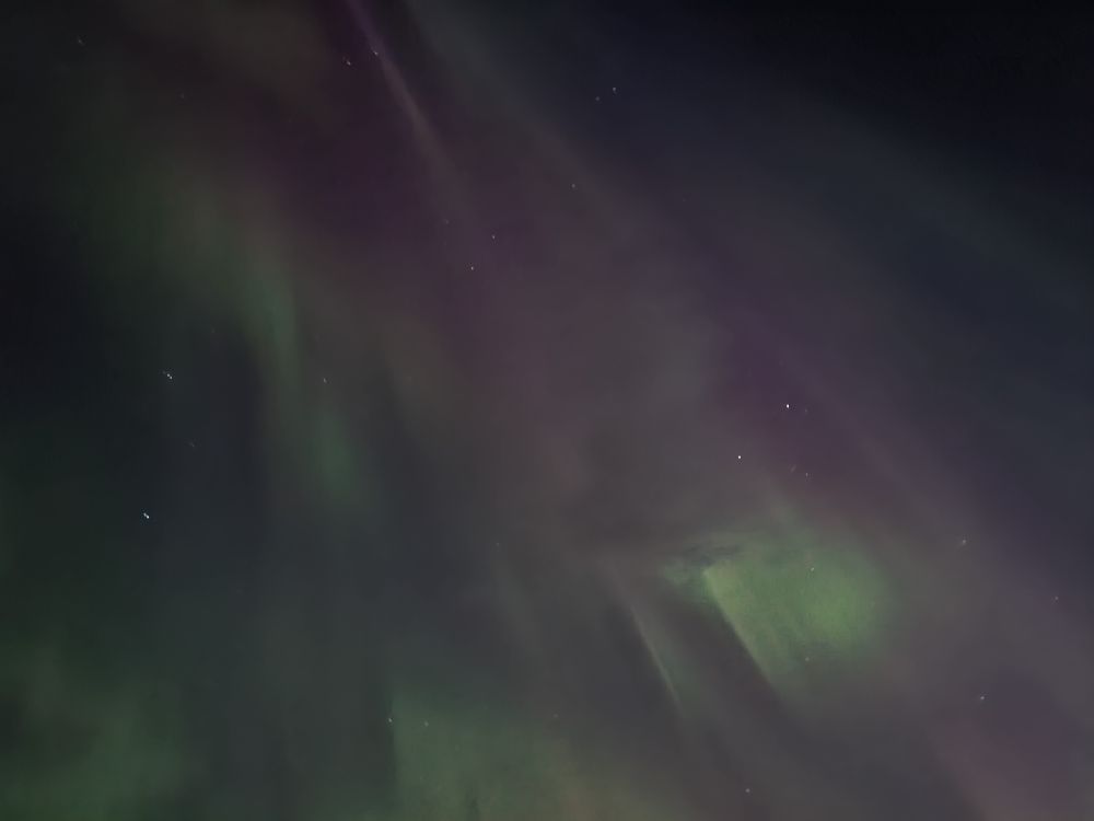 Polarlichter in pink und grün