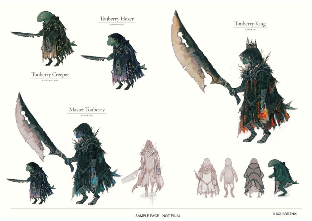 Tonberry designs from 'The Rising Tide' DLC.