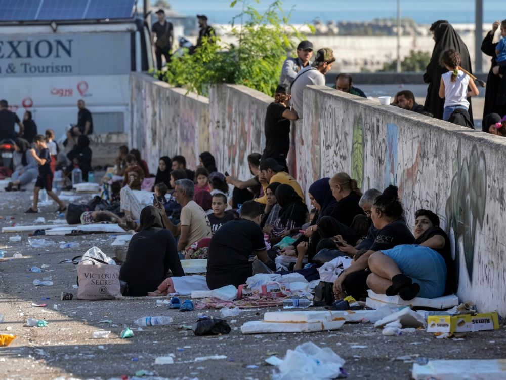 Families flee to Beirut’s seafront to escape devastating Israeli attacks