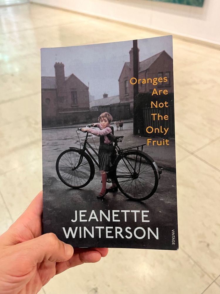 A photo of Jeanette Winterson’s book: Oranges are not the only fruit