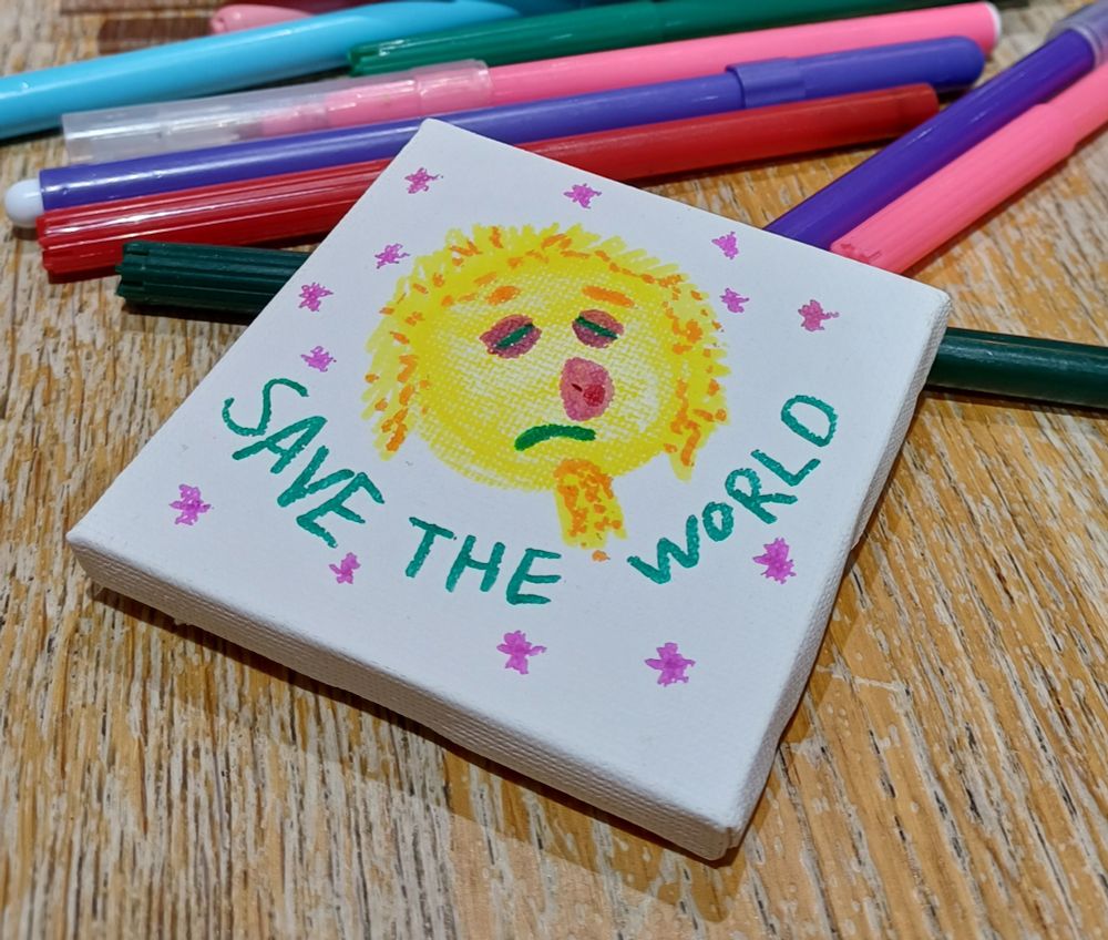 Lips in felt tip