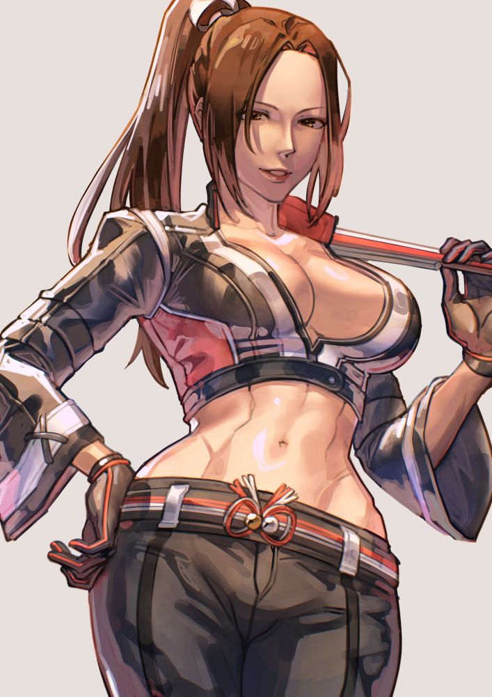 An art of Mai Shiranui from Fatal Fury, in her default COTW outfit. Drawn in celebration to her latest SF6 trailer.