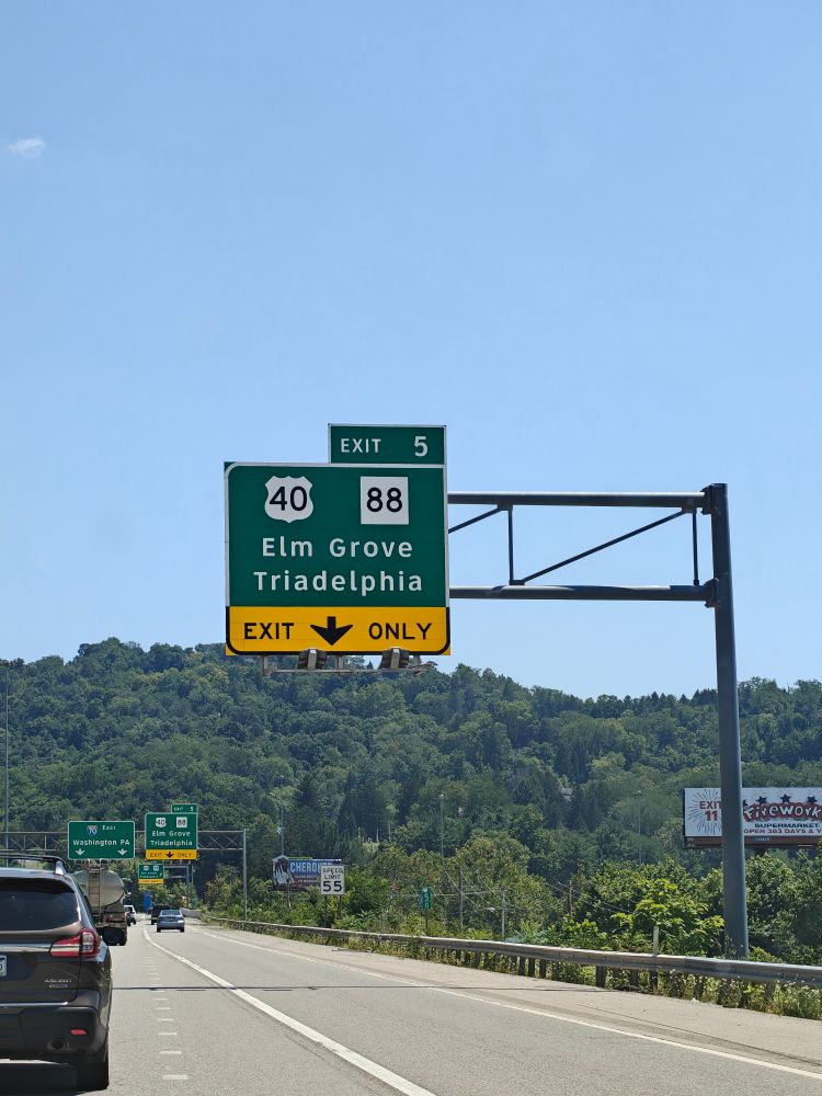 Triadelphia, West Virginia sign 