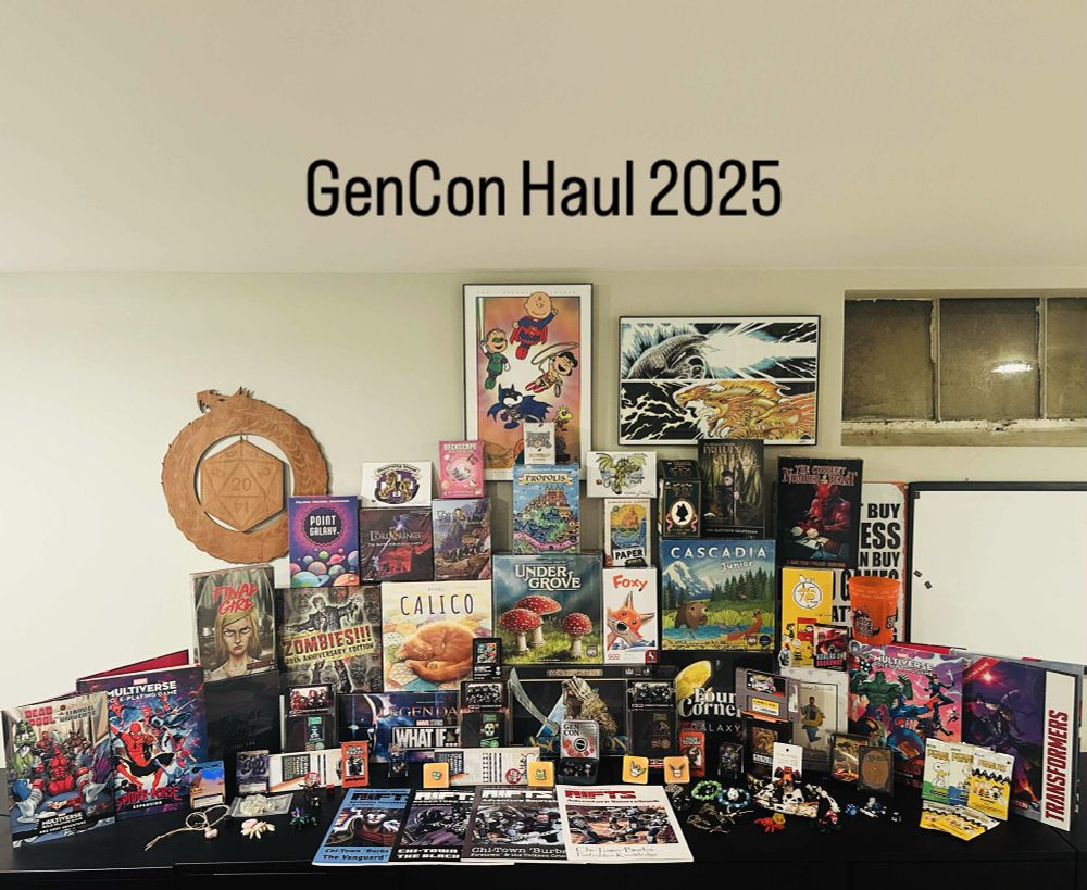 Our main haul from GenCon this year