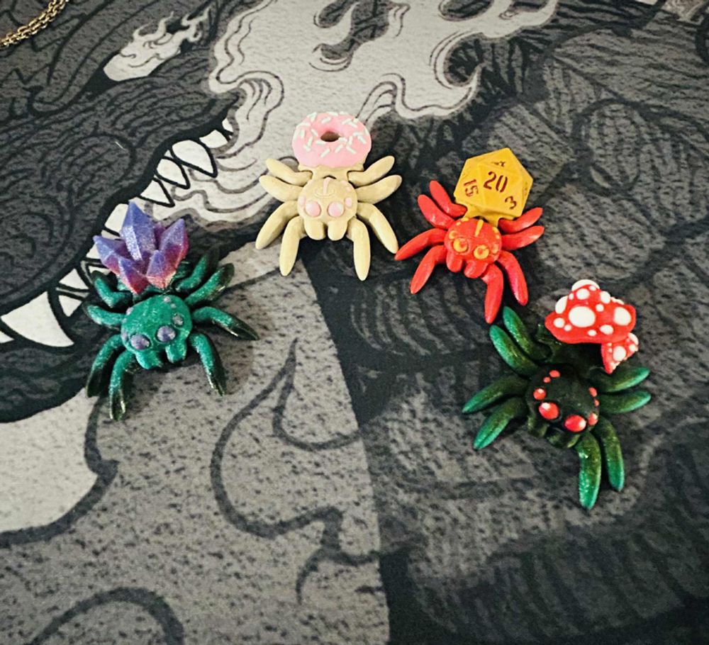 Cute little spooders…we cannot remember the seller.