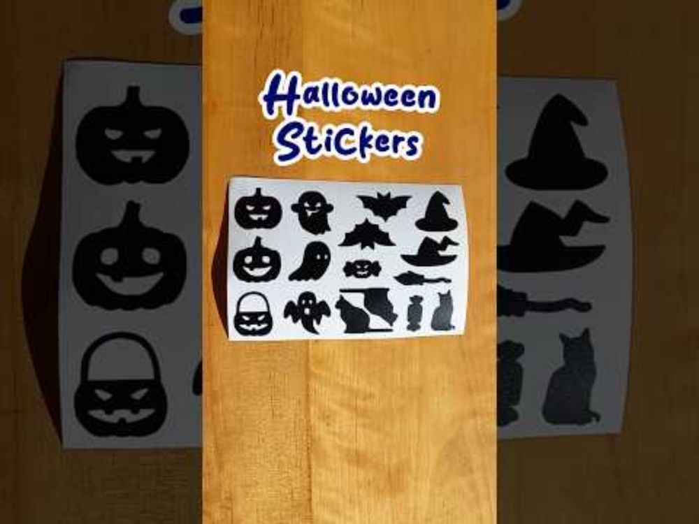 Halloween Stickers #shorts #Halloween #sticker #ghost #pumpkin #candy #cat #NinfaDelKofi