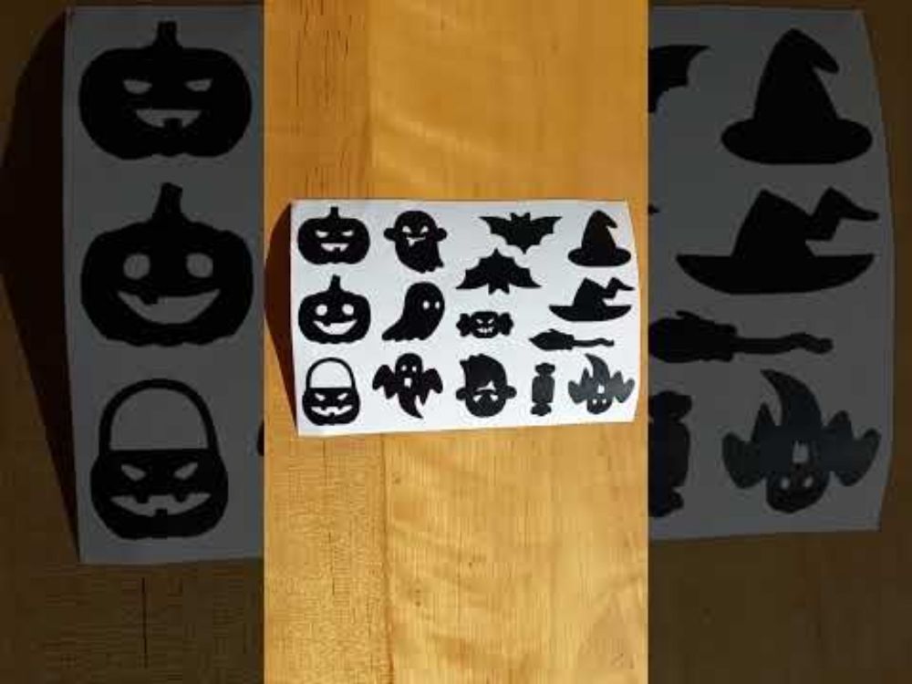 Halloween Stickers #shorts #Halloween #sticker #ghost #pumpkin #candy #NinfaDelKofi