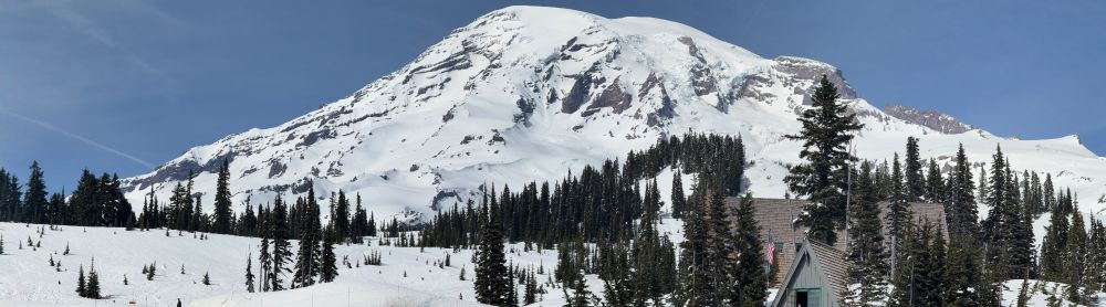 Mount Rainier from Paradise parking lot.