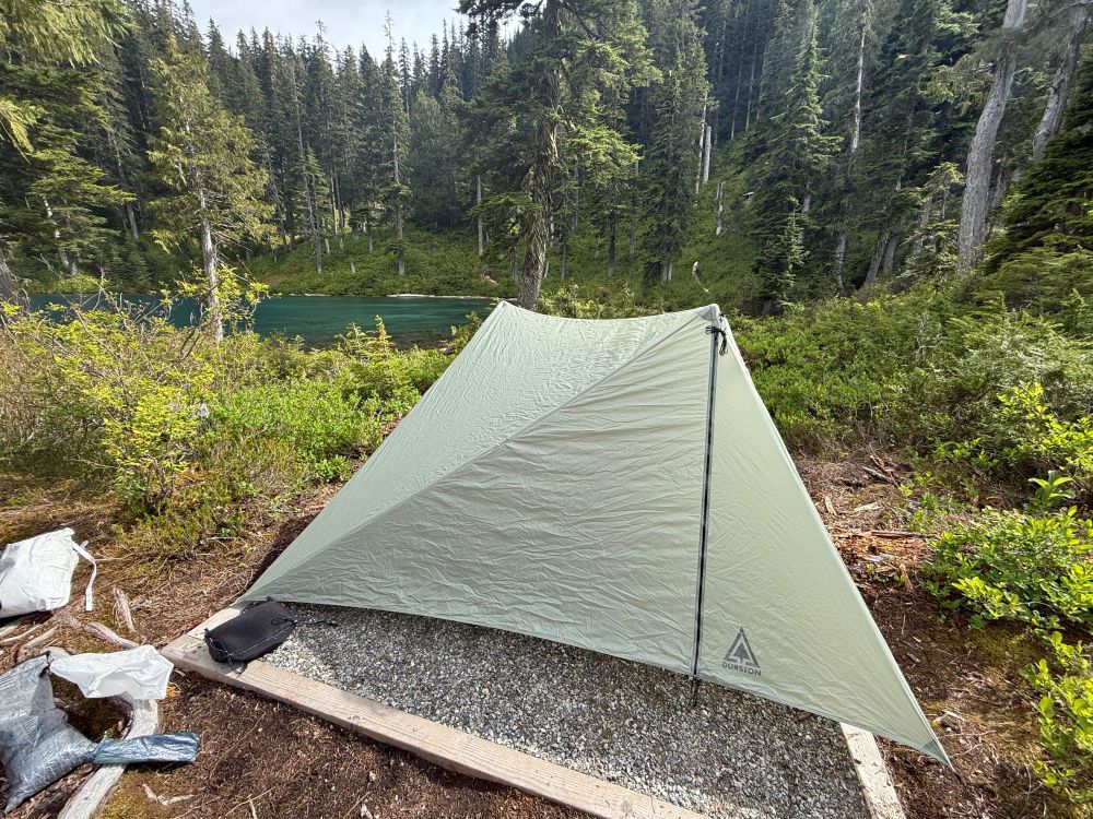 Tent Pitched near the lake
