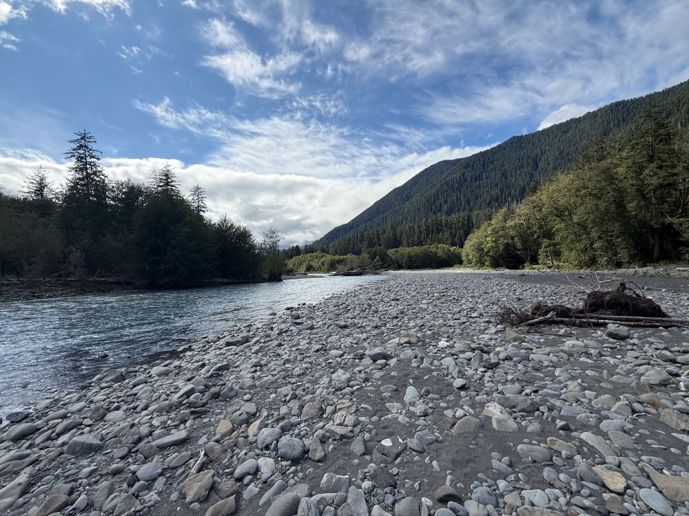 Hoh river at the Happy Four camp area.