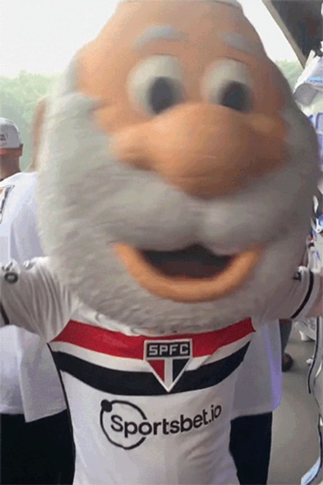 a mascot wearing a shirt that says spfc sportsbet.io