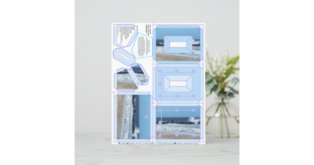 Jersey Shore 3x4 Frame Ornament Pattern 2x3 Photo | Zazzle