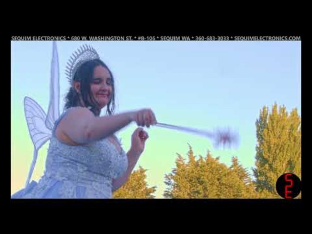 Ashlynda the Lavender Fairy Visits Sequim Electronics RadioShack Dealer v1.1 Bubbles Edition