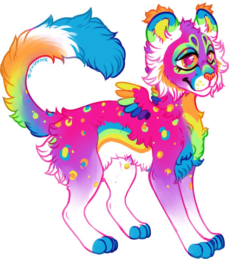 colorful furry design