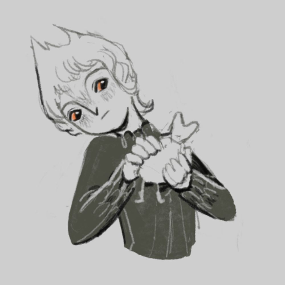 She eyes her creation