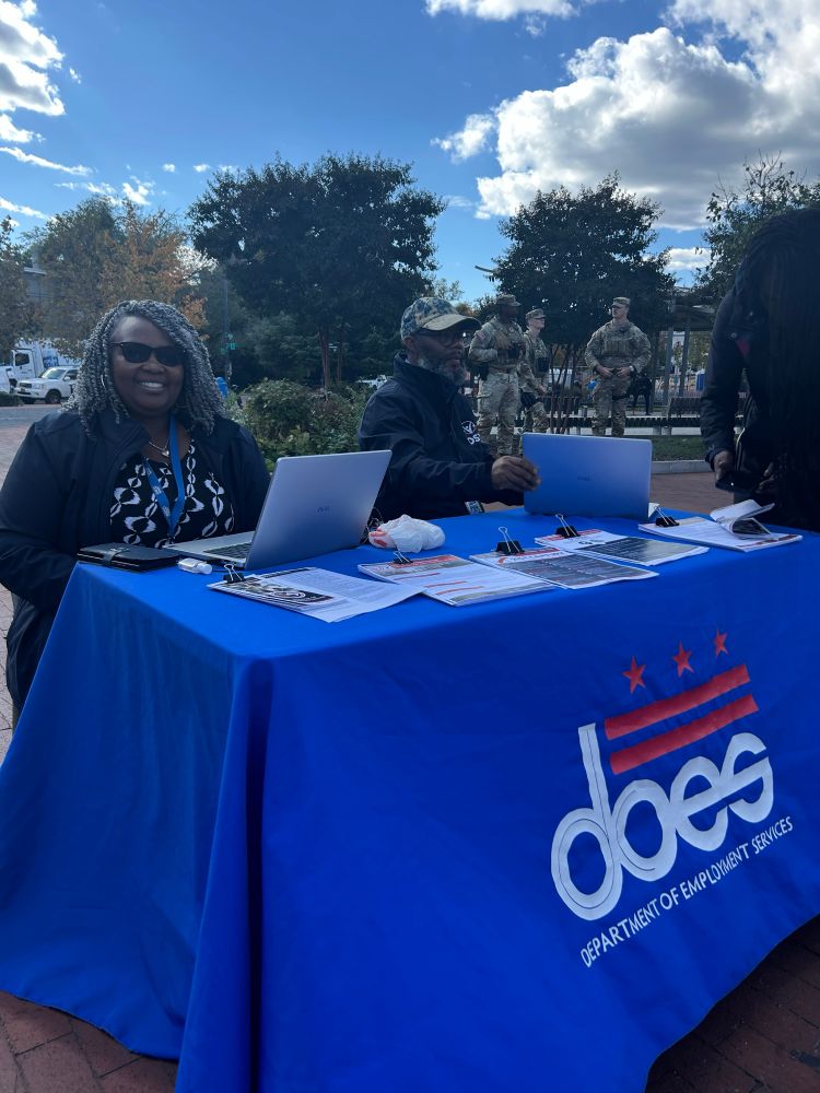 A table from DC DOES and employees 