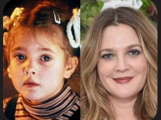 Pic 1) Innocent 6yo Drew Barrymore, in ET. 
Pic2) A mature, sure of her worth woman, Adult Drew.