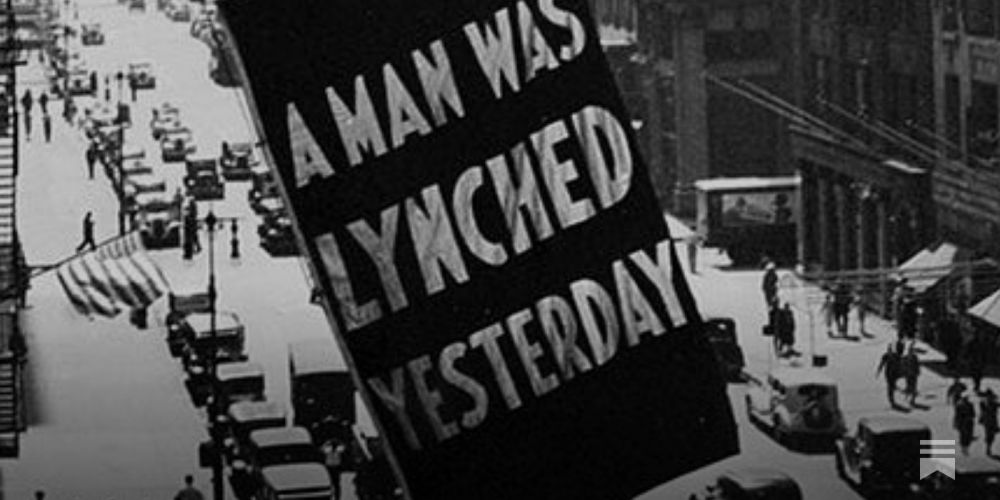 A man was lynched last night