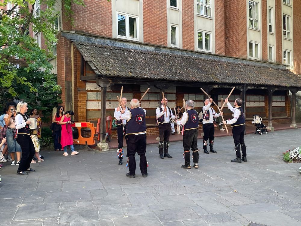 Morris Dancers in Postman's Park