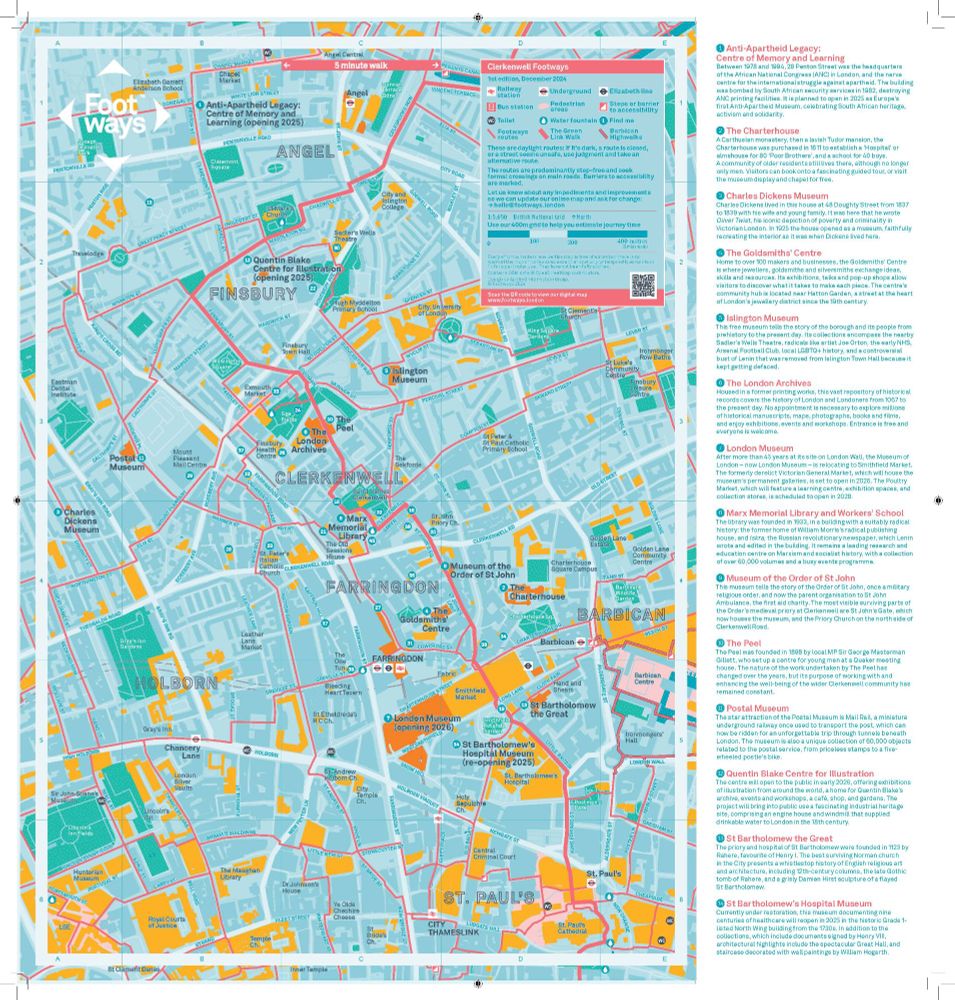 Footways Clerkenwell map