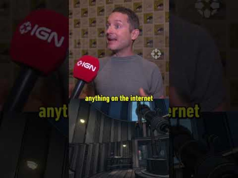 Elijah Wood is obsessed with Blue Prince #sdcc #toxicavenger