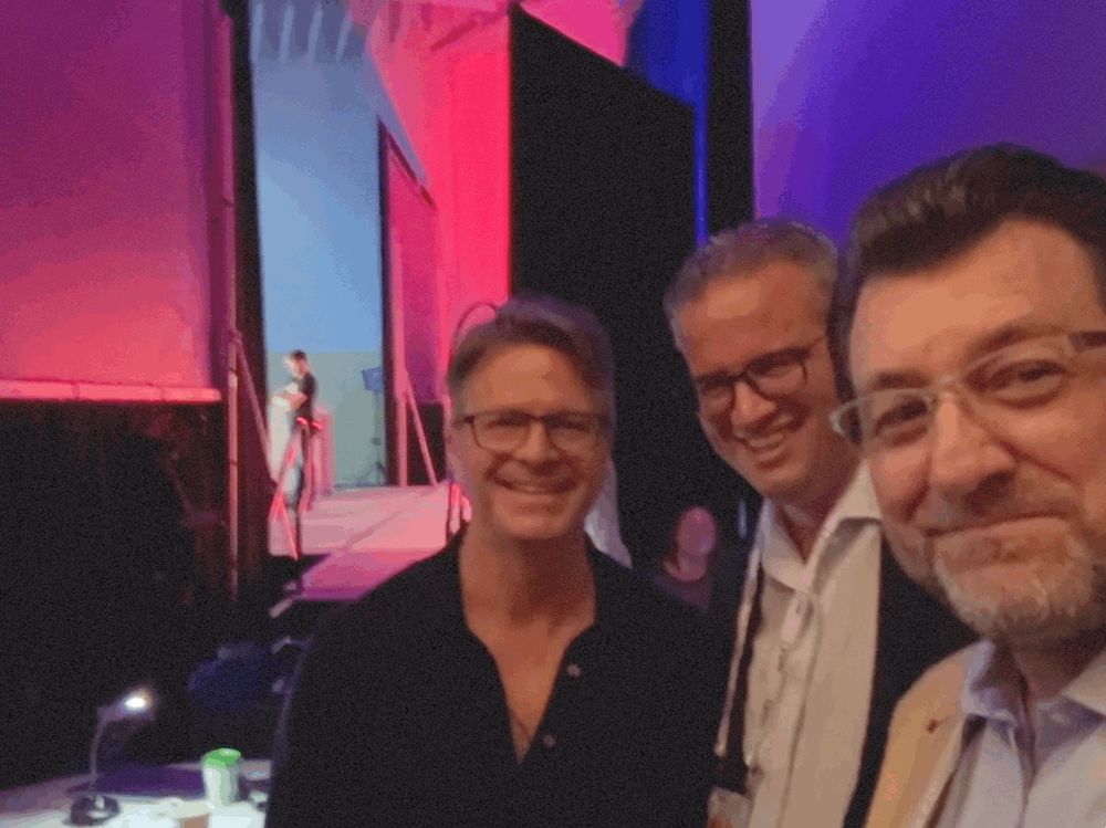 Backstage at #OSSummit with Joost and Jim Zemlin