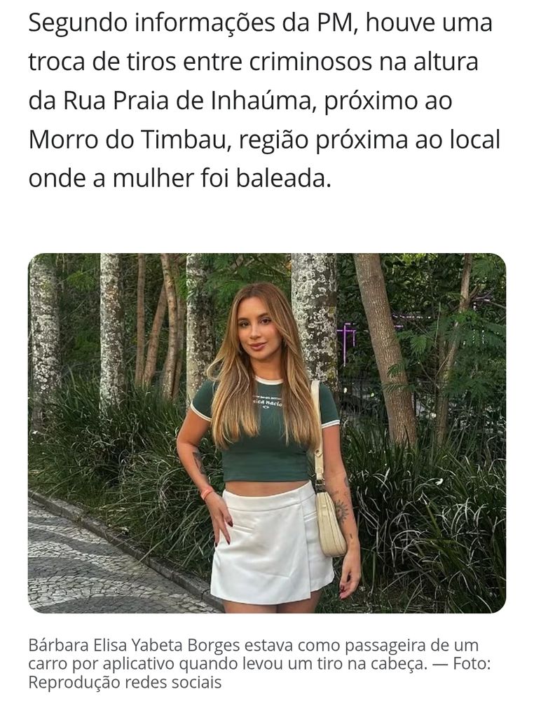 Segundo informações da PM, houve uma troca de tiros entre criminosos na altura da Rua Praia de Inhaúma, próximo ao Morro do Timbau, região próxima ao local onde a mulher foi baleada.