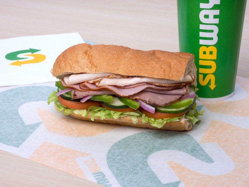 A photo of a Subway sandwich, specifically the one used in the "my brother in christ you made the sandwich" meme format