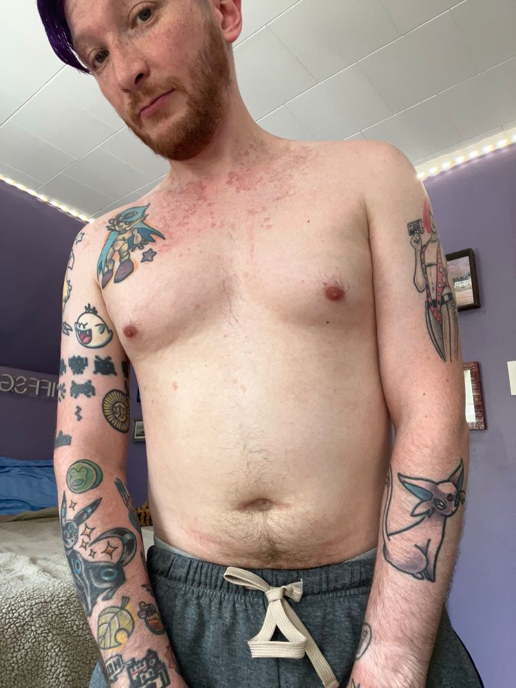 A picture of me shirtless. 