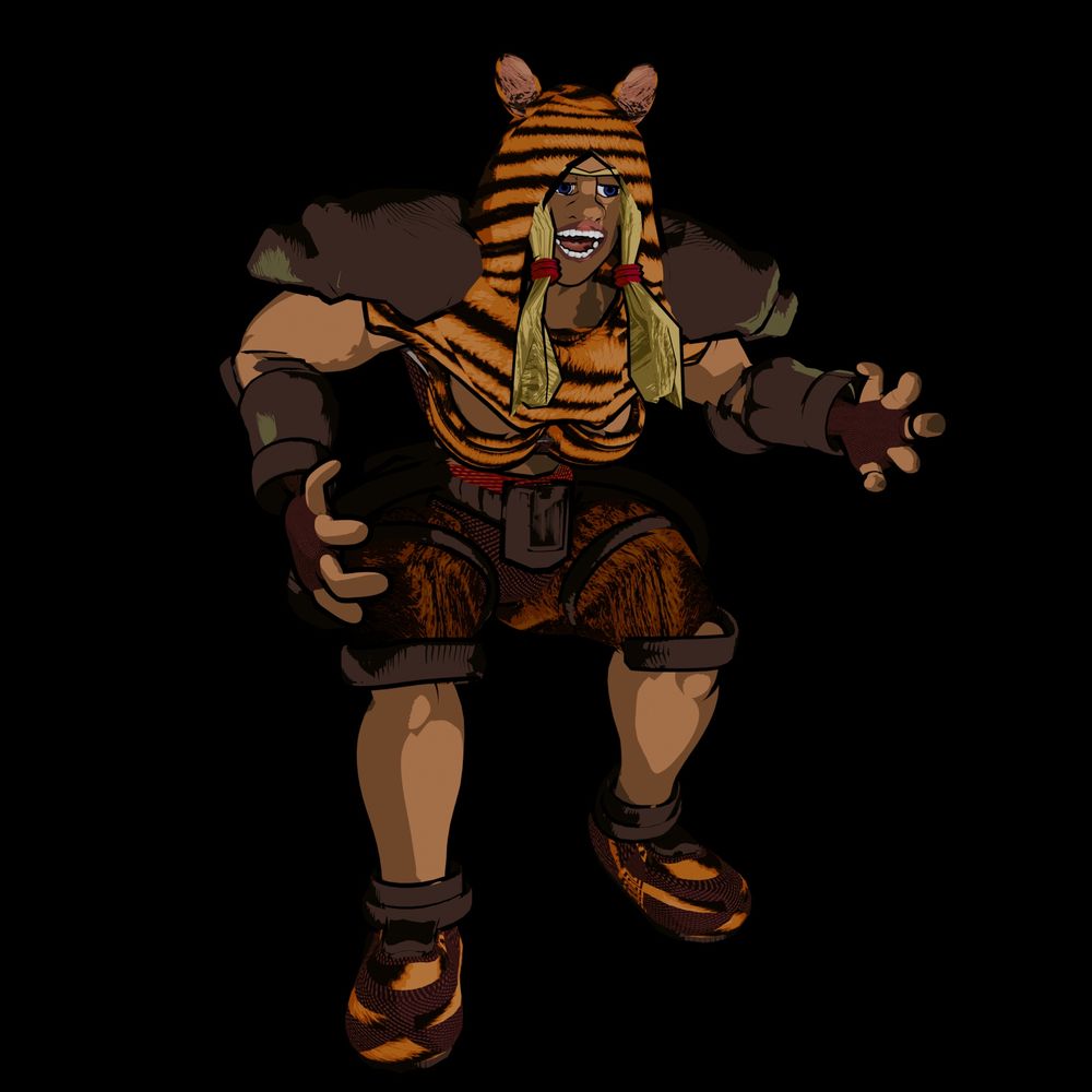 Gigantess Warrior woman