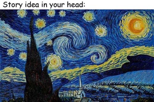 “story idea in your head:” van gogh’s starry night
