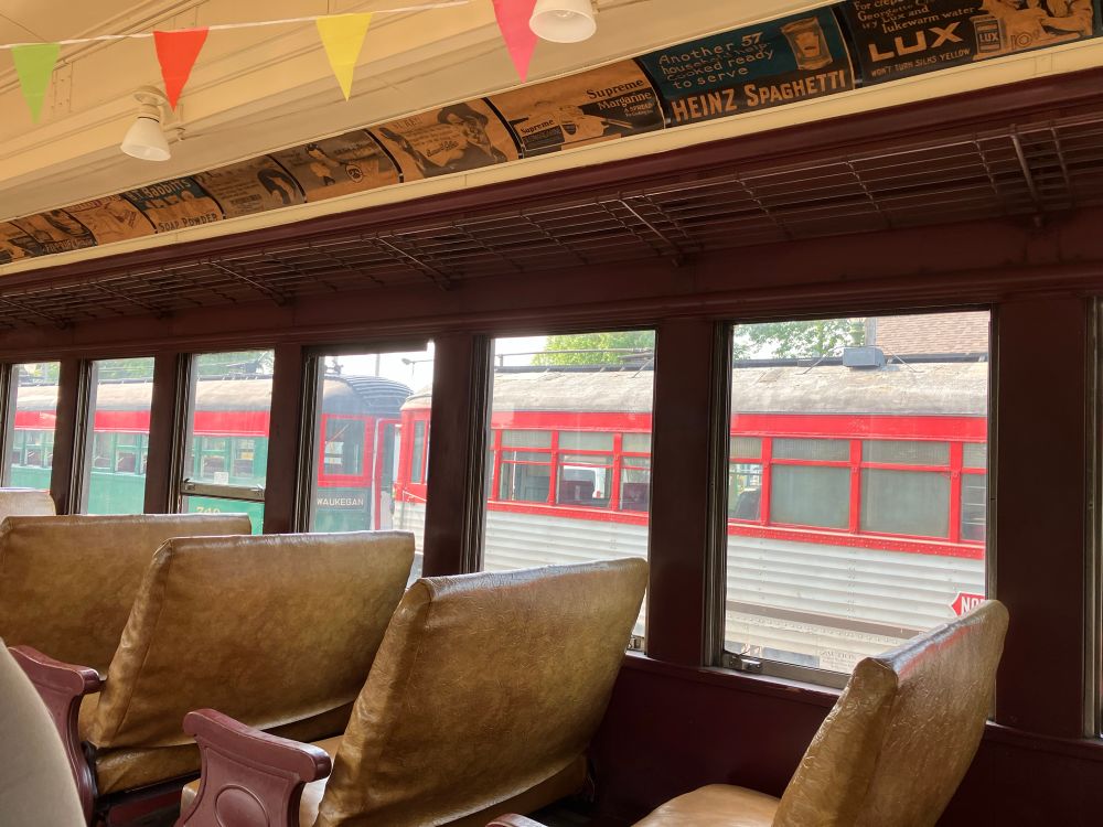 Inside of a 1914 Pullman passenger car