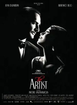 Movie poster for The Artist from 2011.
It won 5 Oscars and has a cute dog, what more do you need ? 😁