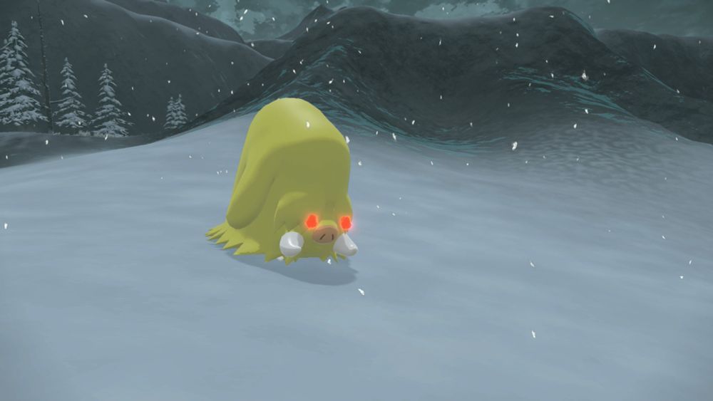 A wild shiny Alpha Piloswine