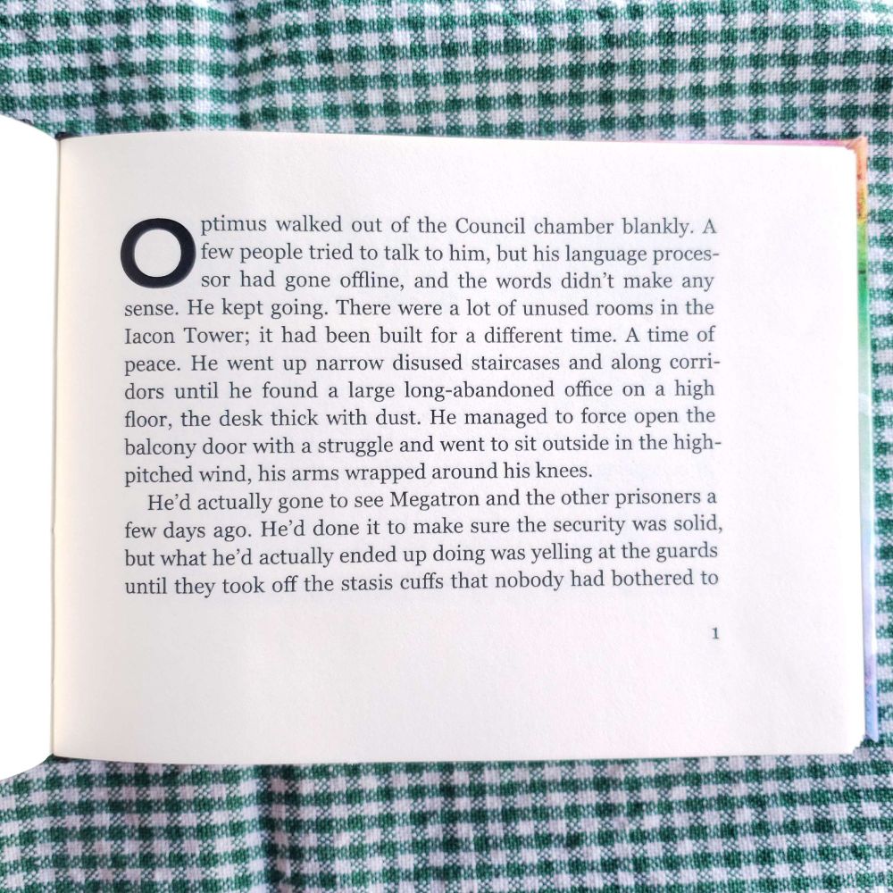 Open page that shows text from fanfic.