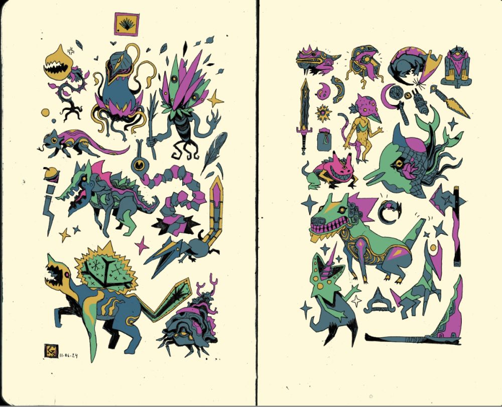 A bunch of magical creatures 