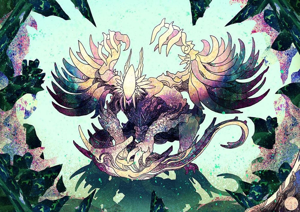 Zoh Shia in a crystal cave 