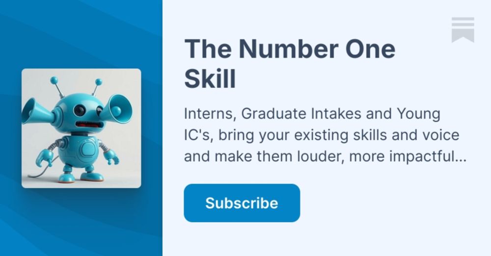 The Number One Skill | Substack