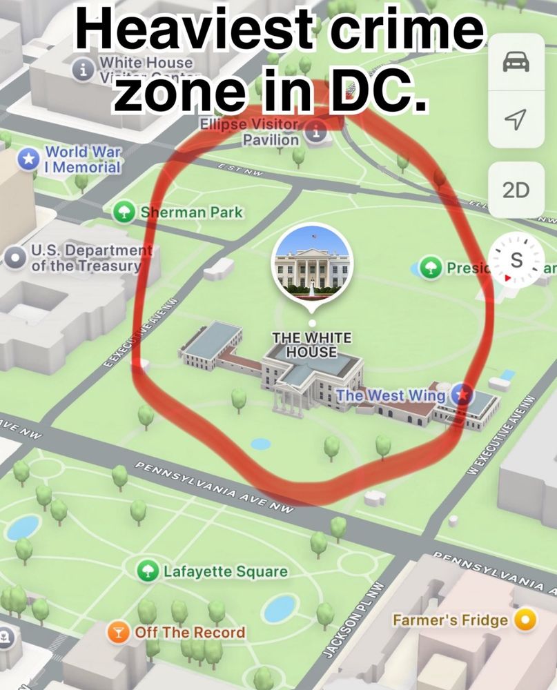 Heaviest crime zone on DC