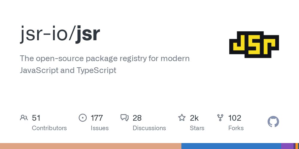 jsr-io/jsr: The open-source package registry for modern JavaScript and TypeScript