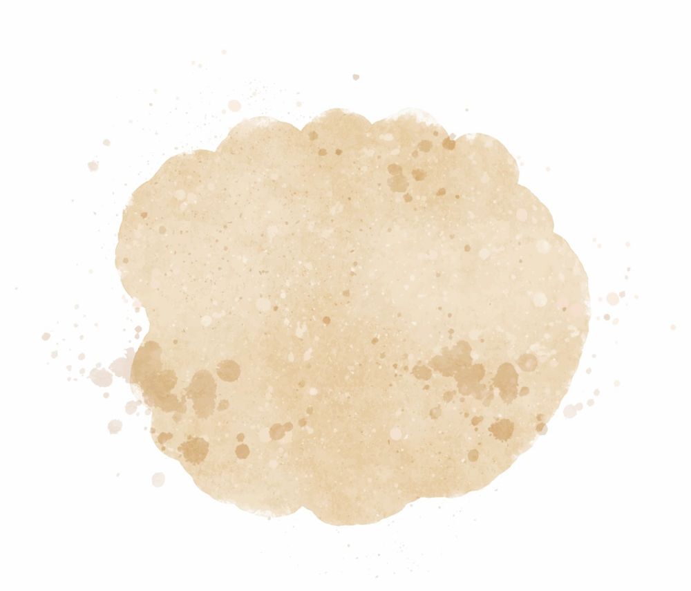 Image of beige splat on white background 