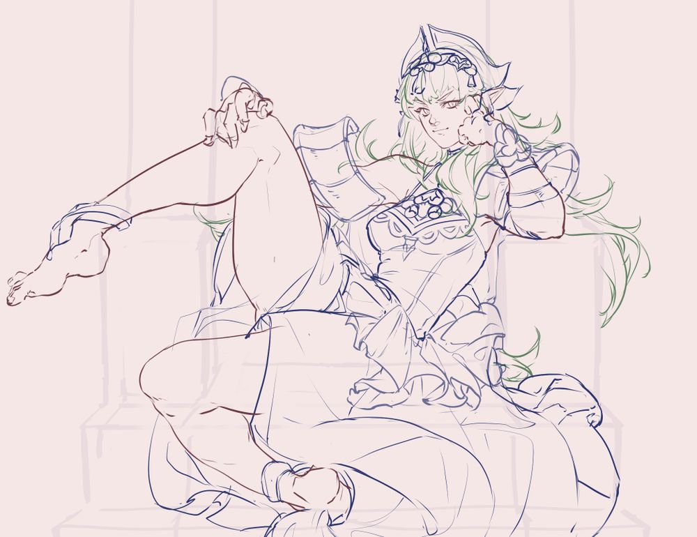 WIP of Sothis as she appears in Fire Emblem: Fortune's Weave.