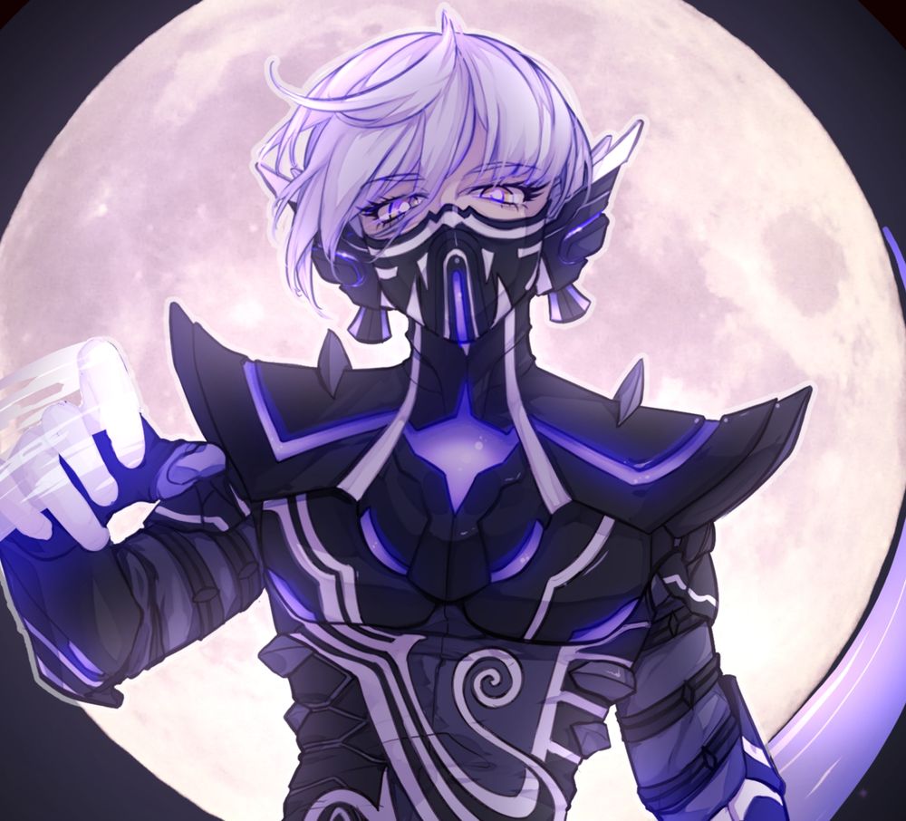 The same fanart, cropped to the face.