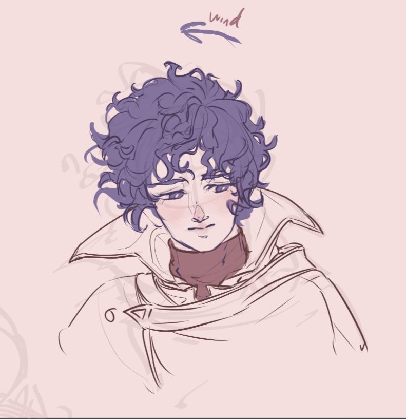 Sketch of Pelleas from Fire Emblem.